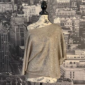 Pookie & Sebastian Sheer Off-the-Shoulder Top
